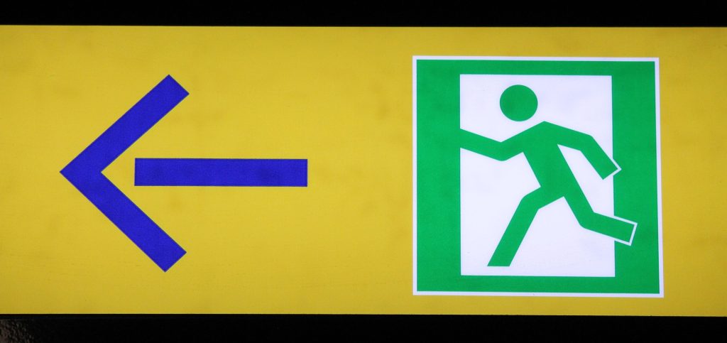 Emergency exit -sign